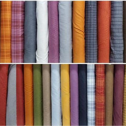 The flannel fabrics at Affinity For Quilts are high quality 100% cotton flannel.  They are soft and cozy to the touch and great to work with.
