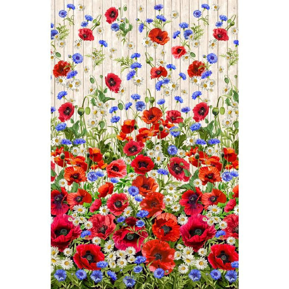 Michael Miller Fabrics Summer Wildflowers Wildflower Border Cream DCX11768-CREM-D