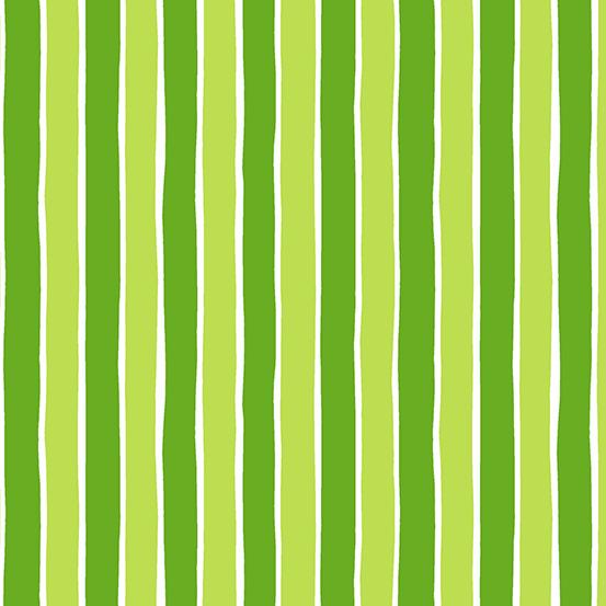 Andover Fabrics A Very Merry Green Stripe A-9399-G