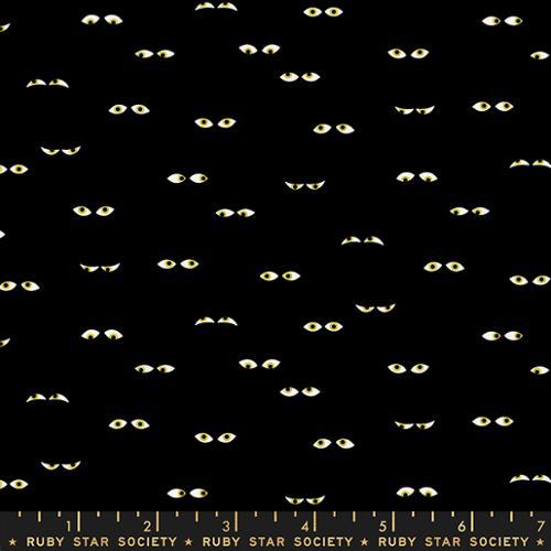 Moda Fabrics Tiny Frights Black  RS5120 14G  Ruby Star