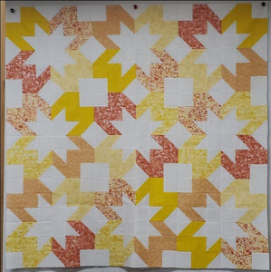 Starlight Quilt Kit finished size 45"x45" pattern by Cotton and Joy Patterns