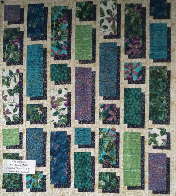 City of Shadows Quilt Kit, New Fabrics, Classes and More!