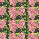 Windham Fabrics Flowers on Main Petal and Pollen Charcoal 54892-3