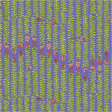 Windham Fabrics Flowers on Main Stem to Stem Periwinkle 54893-7