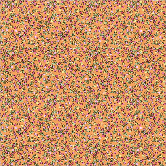 Windham Fabrics Flowers on Main Ditsy Buds Coral 54895-5