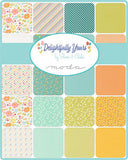 Moda Fabrics Delightfully Yours Charm Pack 42 assorted pieces measuring 5x5"each