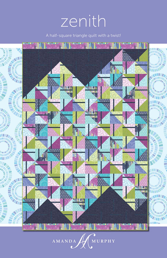 Zenith Quilt Pattern by Amanda Murphy finished size 60.5