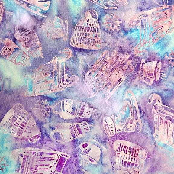 All Minnesota Shop Hop Batik SH185-535 / Tossed Sleds-Blue Sapphire