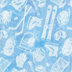 All Minnesota Shop Hop Batik SH187-510 / Tossed Skating-Blue Sky