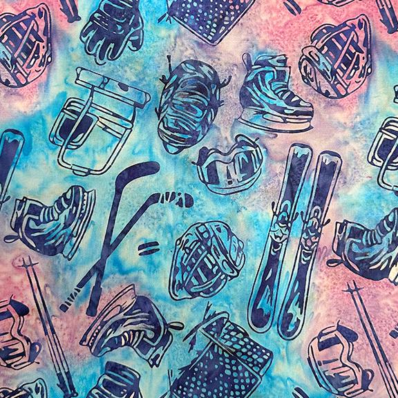 All Minnesota Shop Hop Batik SH187-827 / Tossed Skating-Multi Confetti