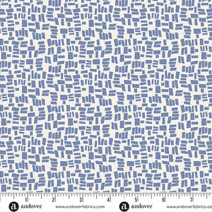 Andover Fabrics Conway Cottage Blue Cobblestone    A-1421-B