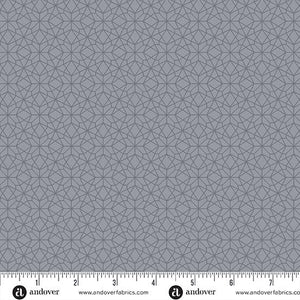 Andover Fabrics Conway Cottage Grey Atellier   A-1420-C