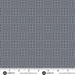 Andover Fabrics Conway Cottage Grey Flower Box    A-1419-C