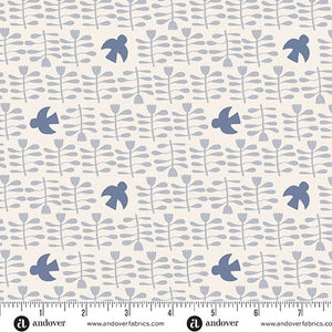 Andover Fabrics Conway Cottage Oat Amongst the Flowers    A-1417-L