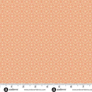 Andover Fabrics Conway Cottage Peach Atellier   A-1420-O