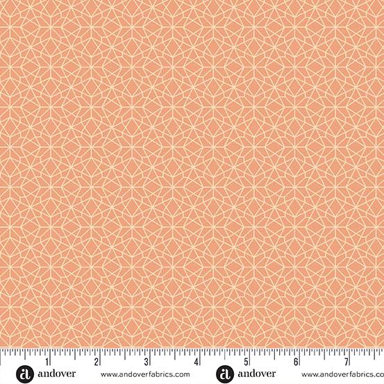 Andover Fabrics Conway Cottage Peach Atellier   A-1420-O
