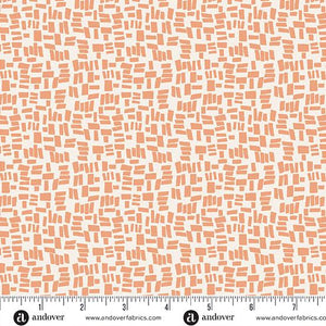 Andover Fabrics Conway Cottage Peach  Cobblestone    A-1421-O