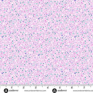 Andover Fabrics Fairy Dust Pink Sparkle MU-053-P