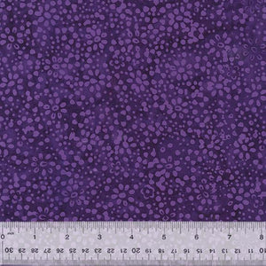 Anthology Fabrics JDJ  Daisy Dots  Purple Passion Batik 878Q-12