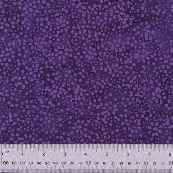 Anthology Fabrics JDJ  Daisy Dots  Purple Passion Batik 878Q-12