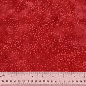 Anthology Fabrics JDJ  Daisy Dots  Ruby Red  Batik 878Q-1