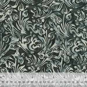 Anthology Fabrics Noir Batik Tulips Noir 2545Q-X