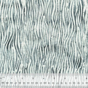 Anthology Fabrics Noir Batik Zebra Stripe Grey 2547Q-X