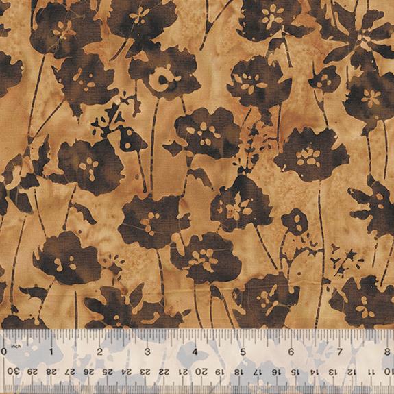 Anthology Fabrics Orchid  Carnelian  Orchid  Cashew  Batik 2503Q-X