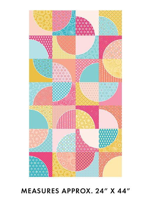 Benartex Fabric Cityscape Day Endless Drunkards Path  Day Repeat  24
