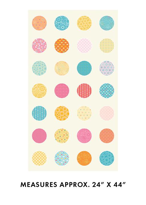 Benartex Fabric Cityscape Day  Endless Circles Day Repeat  24