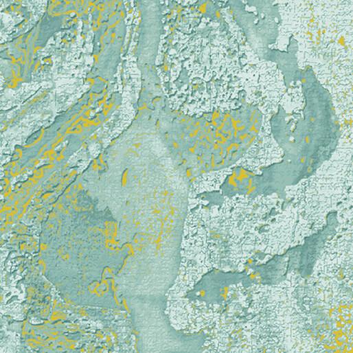 Benartex Fabrics Earth Treasures Dried Clay Turquoise 16475M-84