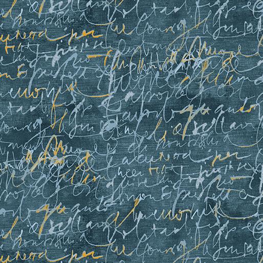 Benartex Fabrics Fluidity Script Small Starlight 16751M-55