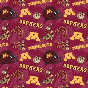 Benartex Fabrics NCAA- Minnesota Gophers Tone on Tone  MIN1178