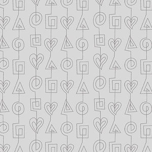 Benartex Fabrics Stitchy Stitches Grey 13264-08