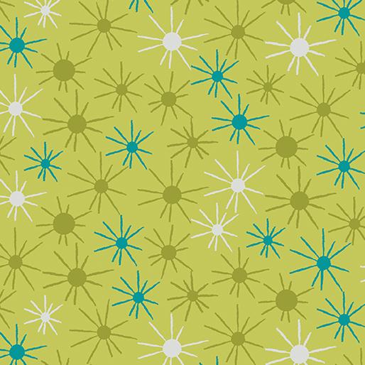 Benartex Fabrics Stitchy Sunny Day Medium Green  13265-42