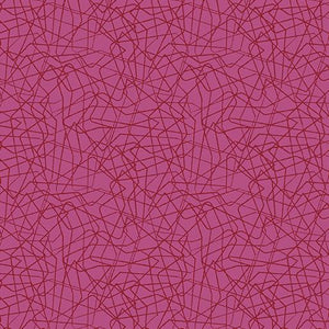 Benartex Fabrics Stitchy Threaded Lines Dark Fuchsia  13267-25
