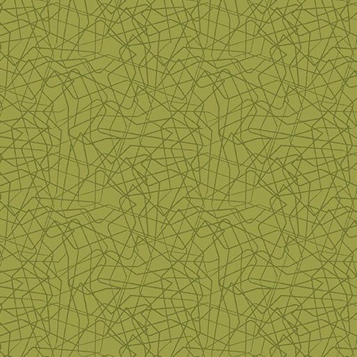 Benartex Fabrics Stitchy Threaded Lines Dark Green  13267-44