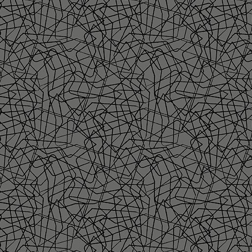 Benartex Fabrics Stitchy Threaded Lines Dark Grey  13267-14