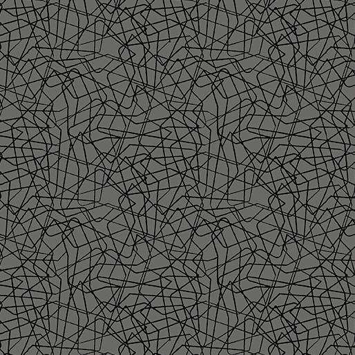 Benartex Fabrics Stitchy Threaded Lines Dark Grey  13267-14