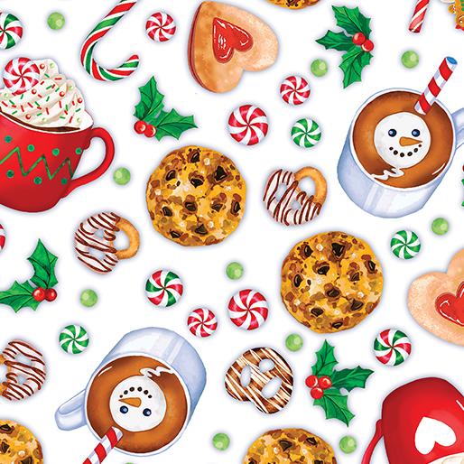 Benartex Fabrics Sugar & Spice Holiday Treats  Multi 1457709