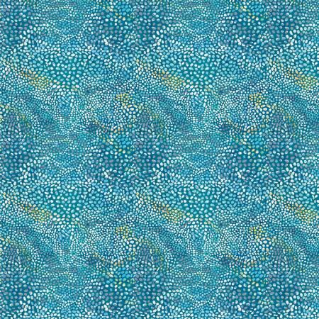 Benartex Fabrics Under The Sea  Bubbly Trails Turquoise  1653382B