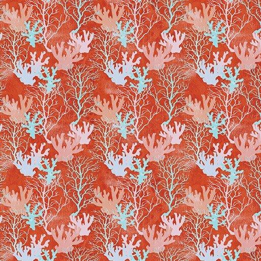 Benartex Fabrics Under The Sea  Coral Reef Coral  1653525B