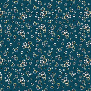 Benartex Fabrics Under The Sea  Sea Bubbles Blue  1653454B