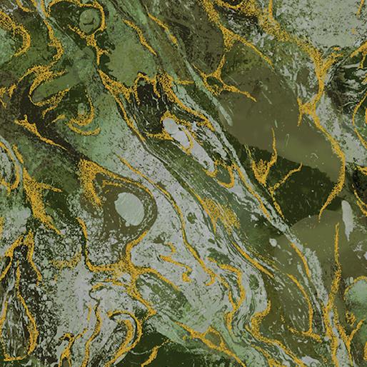 Benartex Marbled Earth Green  16474M-45