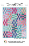 Bennet Quilt Battern finished size 45"x48" pattern by Chrissy Lux of Branch & Blume BNB 2510