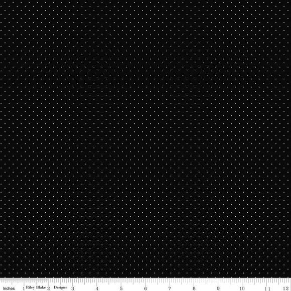 Riley Blake Designs American Jane Pindots C840-Black