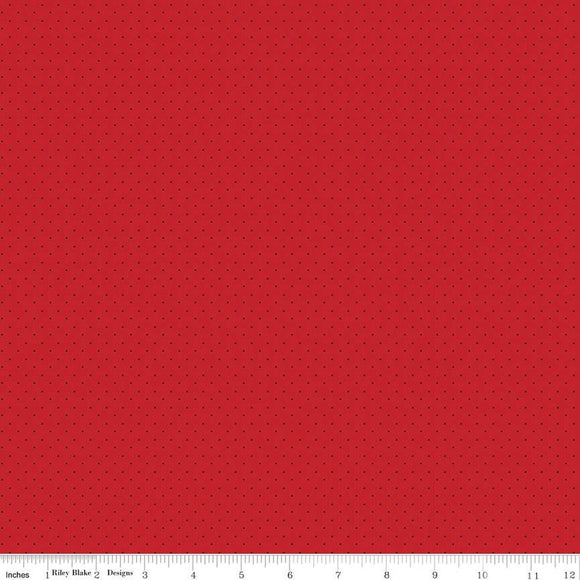 Riley Blake Designs American Jane Pindots C840-Brick