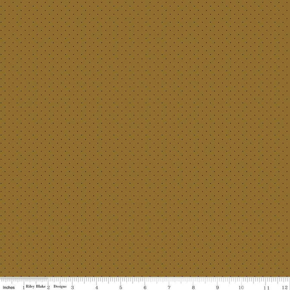 Riley Blake Designs American Jane Pindots C840-Brown