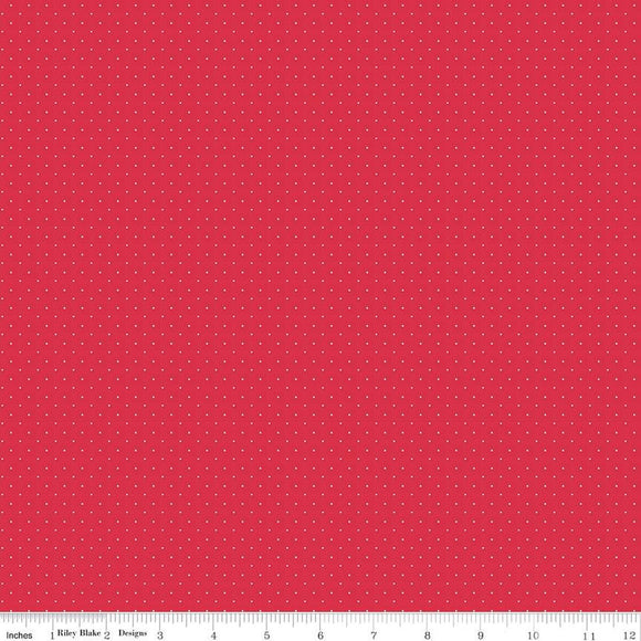 Riley Blake Designs American Jane Pindots C840-Cherry