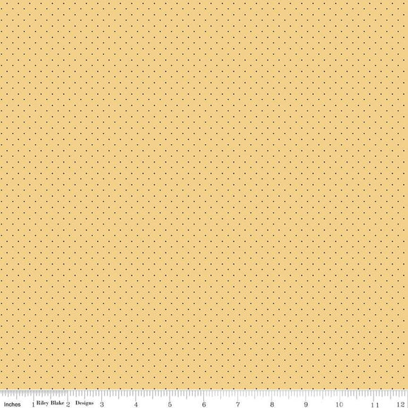 Riley Blake Designs American Jane Pindots C840-Gold